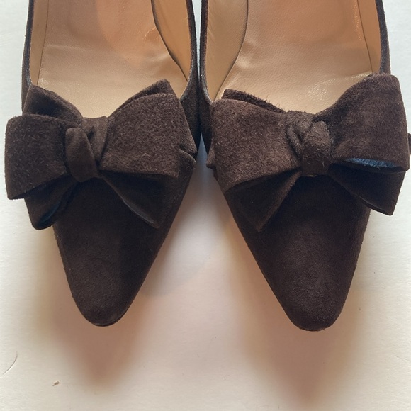 Pancaldi Brown Suede Heels - Picture 2 of 7